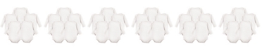 Hudson Baby Long Sleeve Bodysuits, 5-Pack, White, 0-24 Months